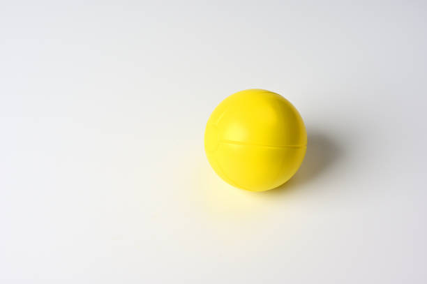 istock There is a yellow ball with lines on it. 1927494656