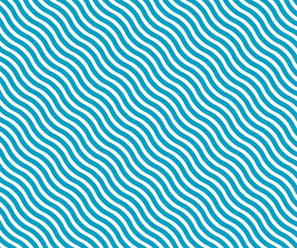 ilustrações de stock, clip art, desenhos animados e ícones de wave simple wavy line, smooth pattern, web design, greeting card, textile, technology background, eps 10 vector illustration - 11877