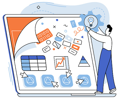 Application Testing Photo Application Testing Metaphor Vector App Test Testing Ground For New ...