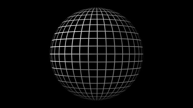 White grid sphere