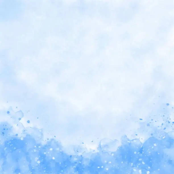 Vector illustration of Abstract blue watercolor background