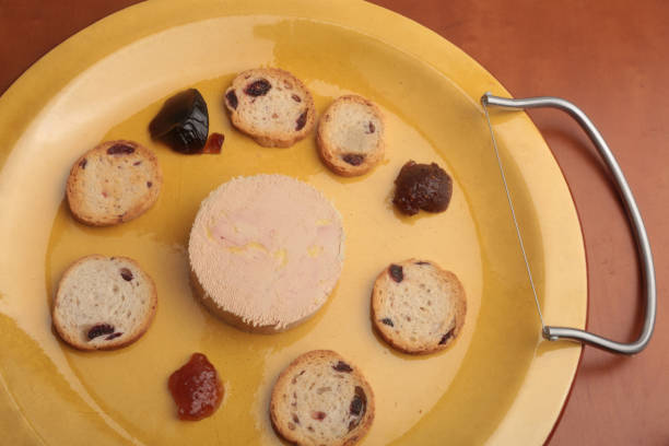 duck foie grass as gourmet luxury starter ready to eat