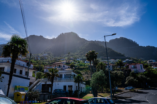 Old traditional village hidden in a lush forest in Madeira