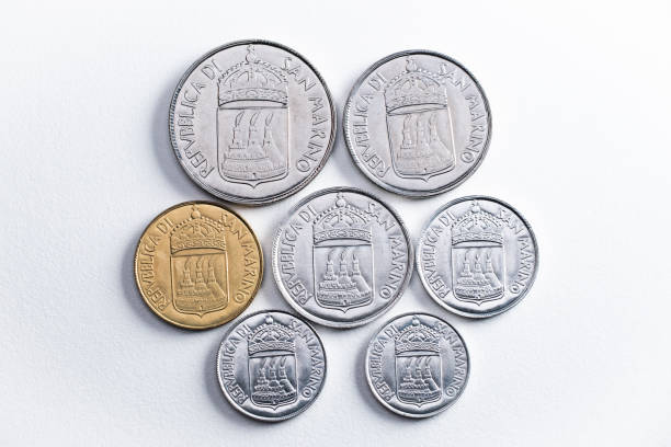 San Marino lira coins collection from the 70's