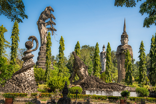 Sala Keoku or Sala Kaeo Ku Sculpture Park Nong Khai, Thailand. High quality photo