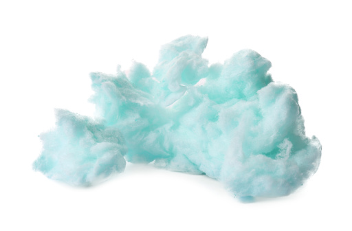 One sweet cotton candy isolated on white