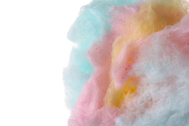 istock One colorful cotton candy isolated on white, closeup 1927712828