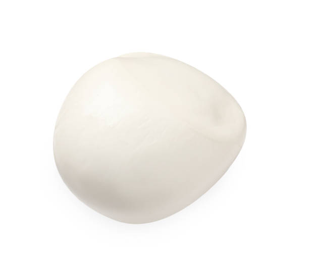 istock Delicious mozzarella cheese ball isolated on white 1927723940