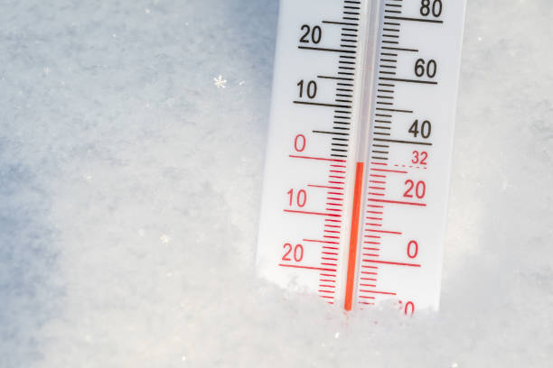 Cold winter temperature