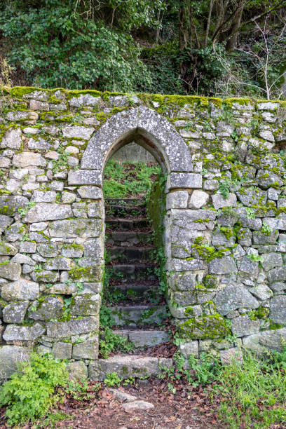istock Old stone wall with entrance 1927843312