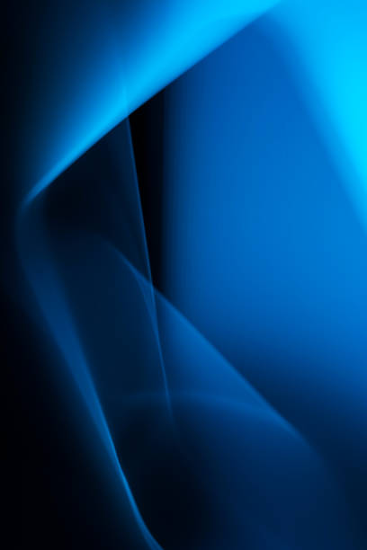 Abstract vertical black and blue background banner with smooth lines. intersections, angles and gradient. Backdrop. Design element for brochures, advertising, presentations, websites and other graphic designer work. Copy space