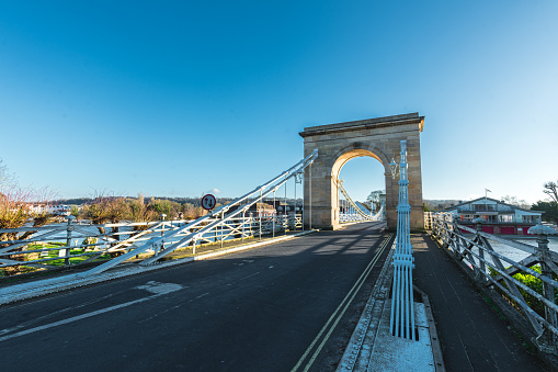 The Eiffel Bridge over the Dordogne at Cubzac les Ponts in Gironde