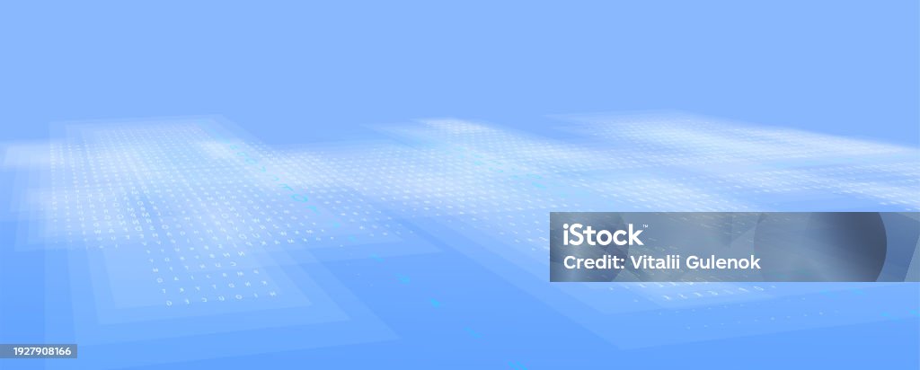 Modern Cloud Technology Integrated Digital Web Concept Background Stock ...