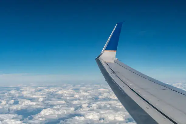 Photo of Aerial photograph of clouds under my airplane wing