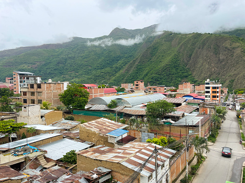 Close up of house cluster in Rocinha Favela