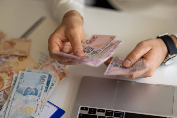 istock Business concept with Turkish Lira 1928002609