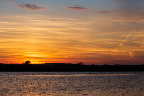 istock sunset on the Volga river in Zvenigovo in October 1928022942
