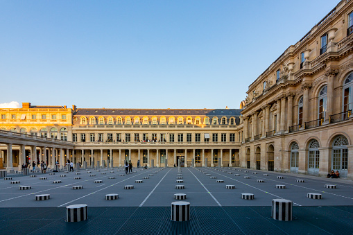 Paris, France - May 2019: Palais Royal palace in center of Paris