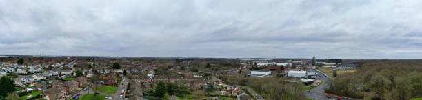 istock Aerial Panoramic View of Corby Town 1928111055