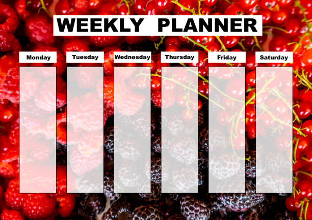 istock Beautiful weekly planner, school timetable education, can be used as an organizer or calendar 1928148701