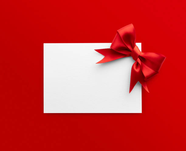 istock Greeting card with red ribbon for Valentine's day 1928245993