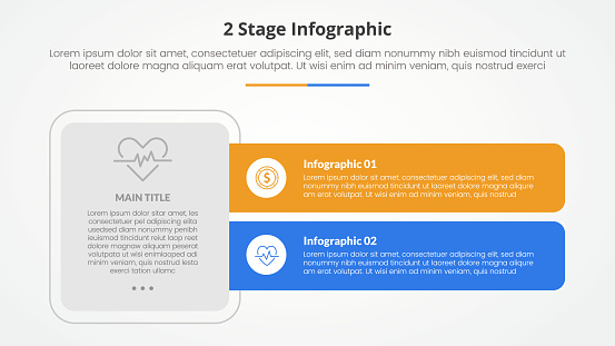 2 Items Example Slides 2 Points Stage Template For Comparison Opposite Infographic Concept For ...