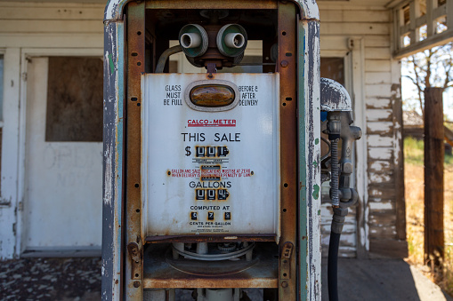 Abandoned Gas Station on Route 66, California.