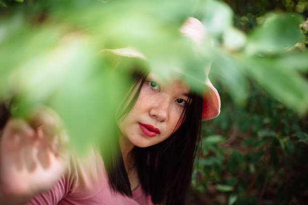 short thai girl in pink