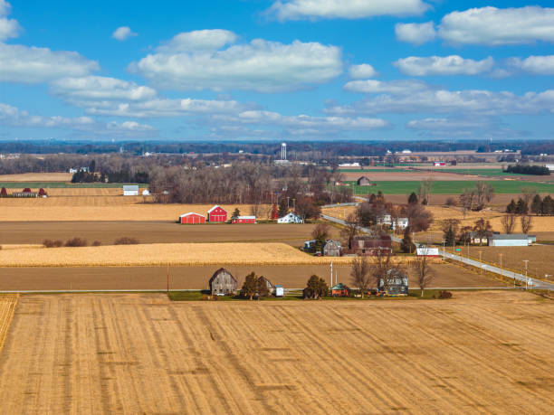 istock Rural Landscape After Harvest 1928744467