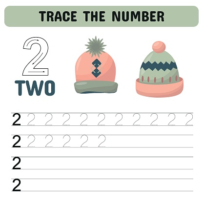 Number 2 Lesson Number Tracing And Writing Tracing Worksheet For Kindergarten Learning ...