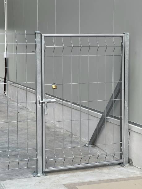 istock Door gate with fence 1928840257
