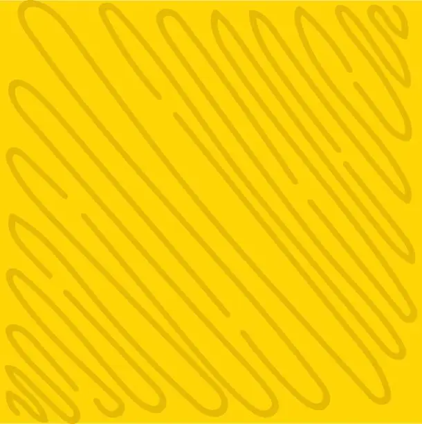 Vector illustration of colorful squiggle line doodle yellow, grey pattern. Creative minimalist style print background for kids. trendy design with basic uneven lines shapes. Scribble party confetti texture, childish twiddle shape backdrop