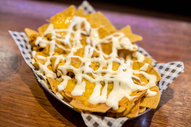 istock Nacho with sauce served on plate 1928923218