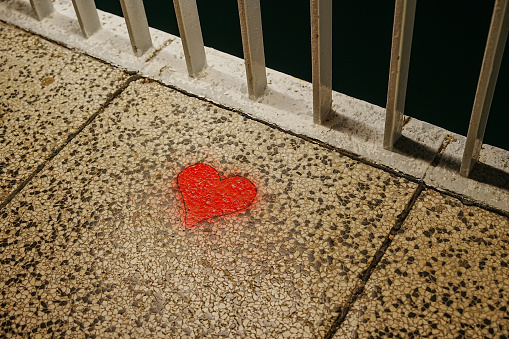 heart decoration in street