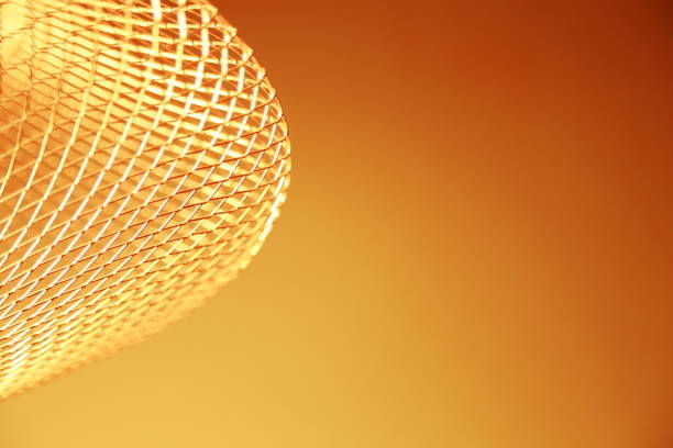 warm colour of abstract texture from the light ornament