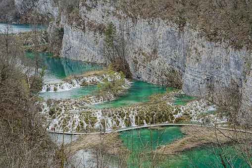 Nature River Canyon photographed  with tilt shift effect, Austria, Europe