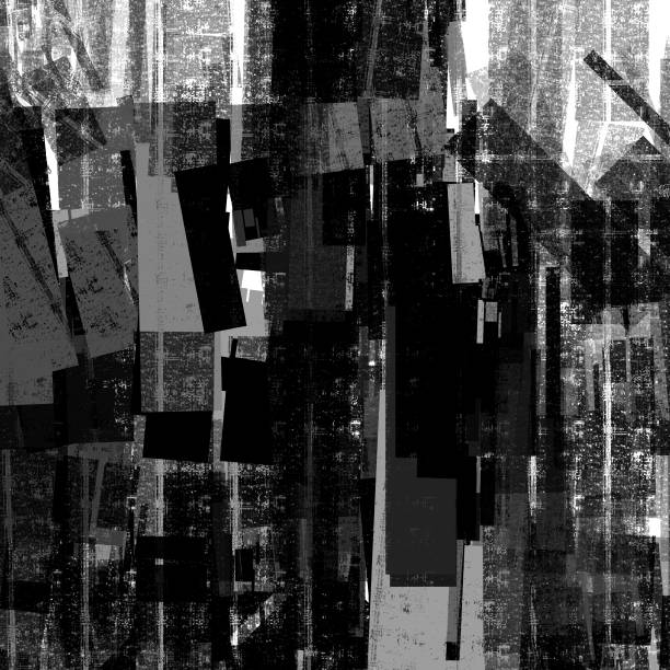 istock Glitch distorted grungy background . Design element for brochure, social media, posters, flyers. Overlay texture.Textured banner with Distress effect , Grunge, Glitch 1929153780