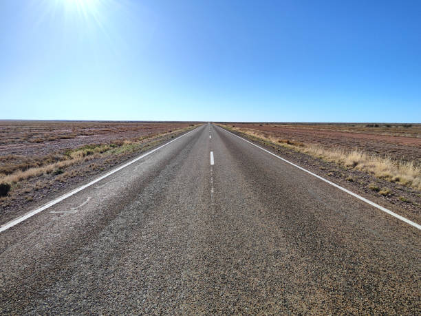 The Outback Highway, South Australia - fotografia de stock