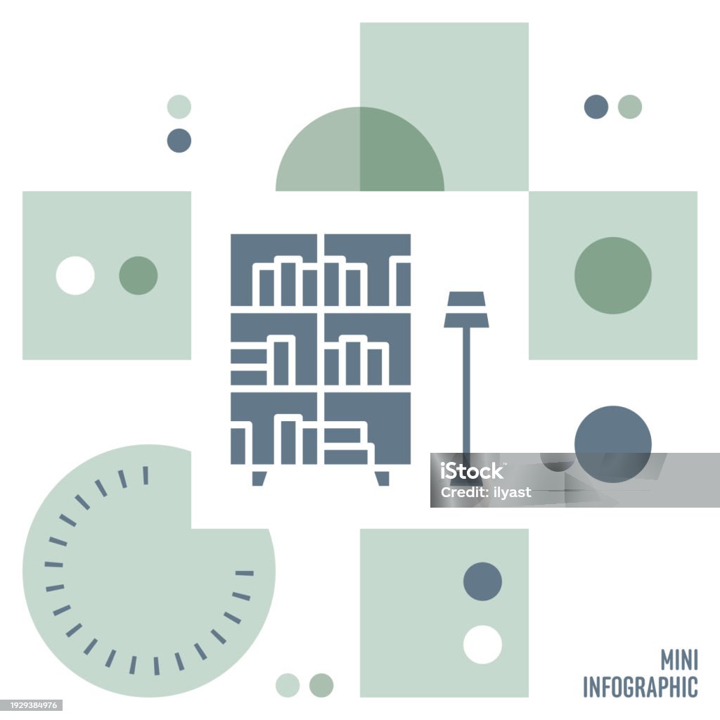 Library Infographic Design Library Mini Infographic Stock Illustration - Download Image Now ...