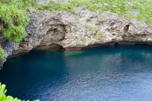 istock Seawater collected in a large hole called Toriike Pond. 1929527517