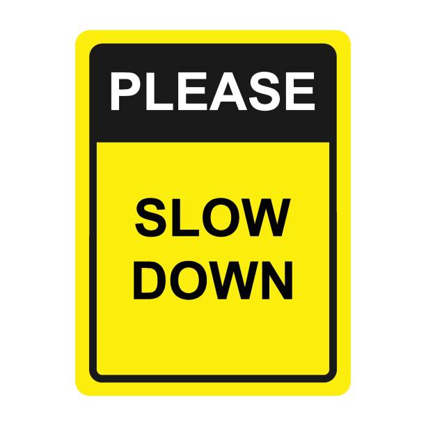 slow down icon vector slow down icon vector illustration design thinking fast and slow stock illustrations