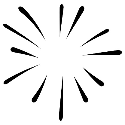 Icon splash in different directions sputter splashes fireworks