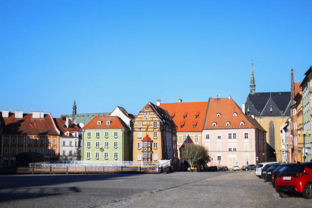 Cheb town in the winter time, Czech Republic