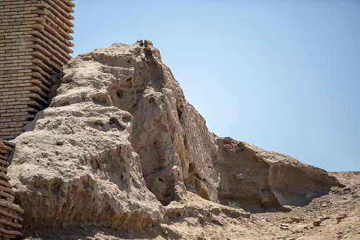 a sand peak in a historical place
