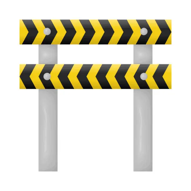 Vector illustration of barrier