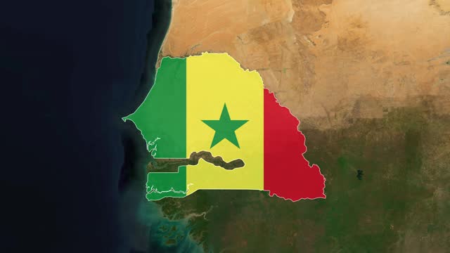 Senegal - Explorer: Country Identification Maps stock video
