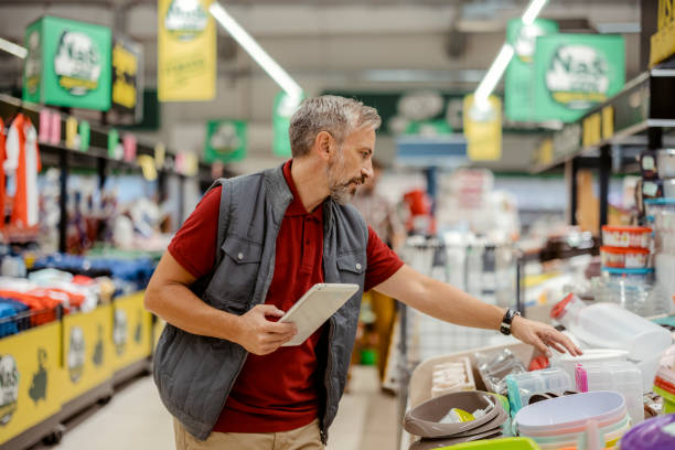 istock Mature Male Worker in Grocery Store 1929703352