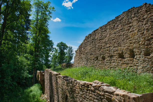istock wall of a castle ruin 1929771559