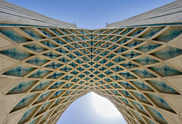 istock The Azadi Tower (Shahyad Tower). Details of Azadi tower. Low angle view. 1929821288