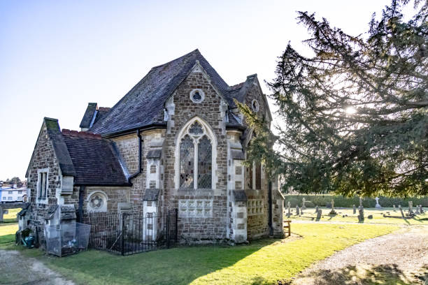 istock Shalford cemetery chapel Surrey England 1929855308